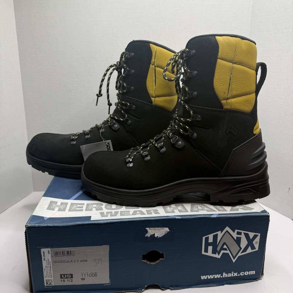 HAIX Missoula 2.0 Wildland Fire Boots Men 15.5 Wide 111006 DAMAGED Repair Needed